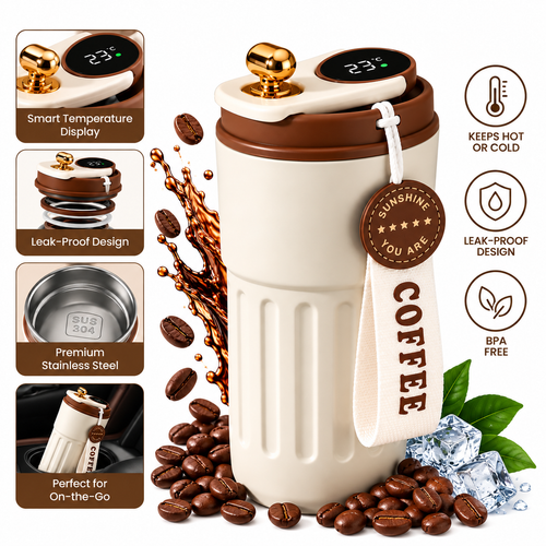 Thermosky™ - Intelligent Temperature Display Thermal Mug